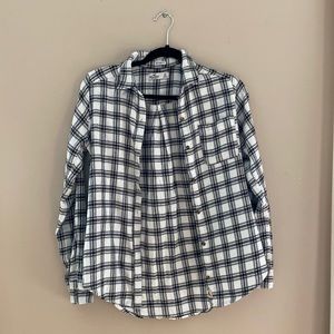 Black and white plaid Hollister cute flannel